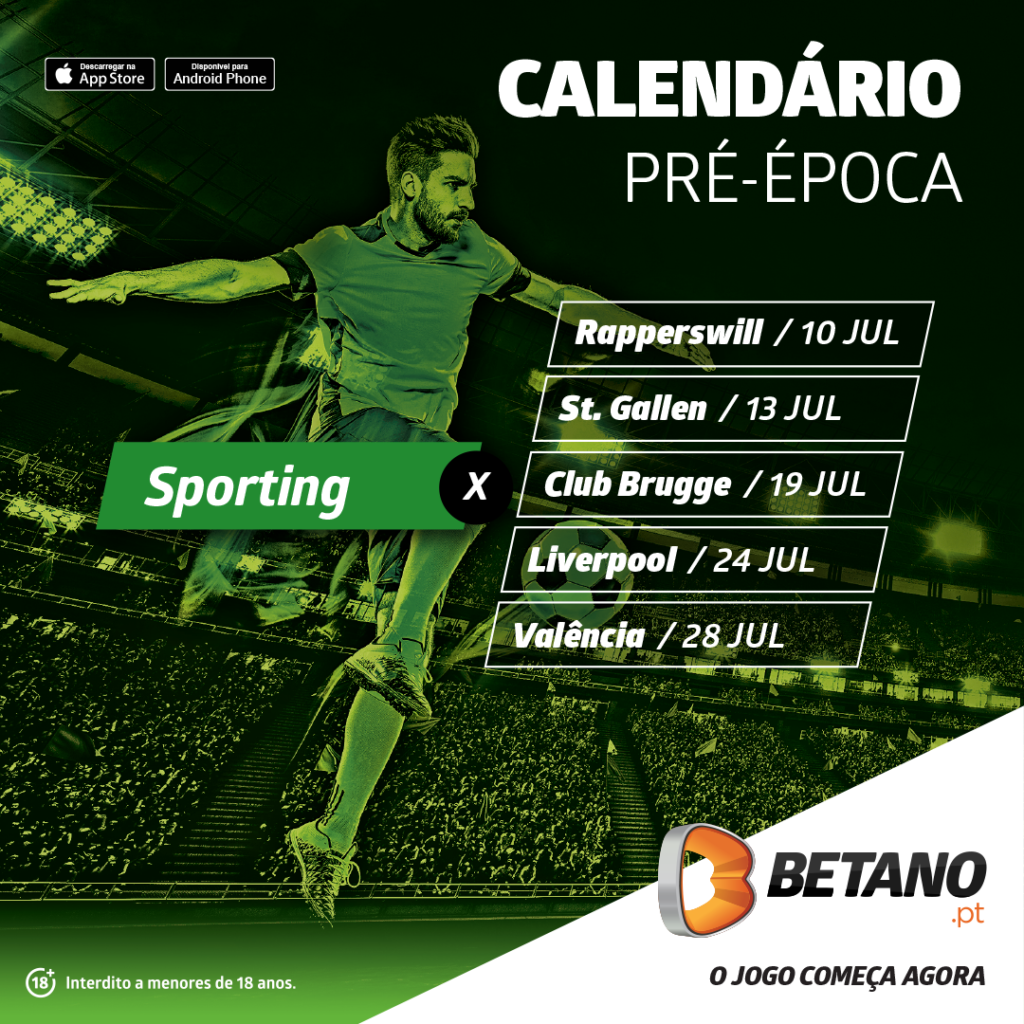 Calendário pré-época Sporting CP